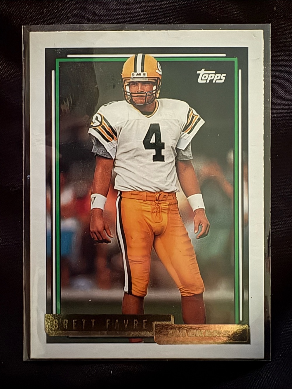 Brett Favre Topps Football Card